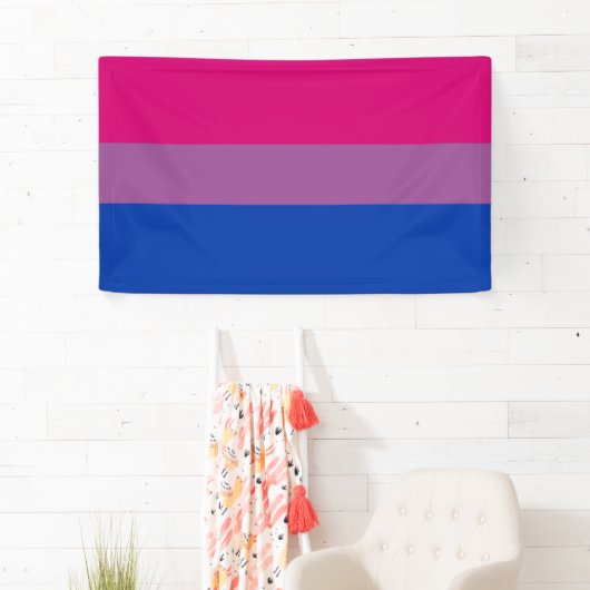 Bisexual Pride Flag Spandoek (Insitu)