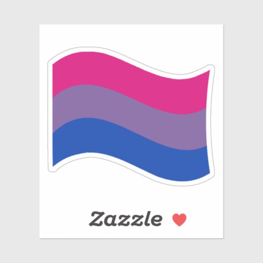 Bisexual Pride Flag Sticker (Vel)