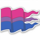 Bisexual Pride Flag Sticker (Voorkant)