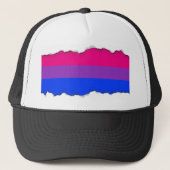 Bisexual Pride Flag Trucker Pet (Voorkant)
