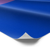 BISEXUAL PRIDE FLAG WAVY DESIGN - 2014 PRIDE.png Poster (Hoek)