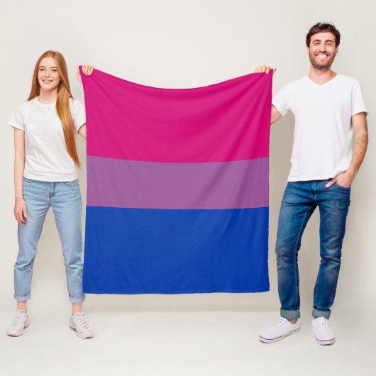 Bisexual Pride Fleece Deken (In situ)