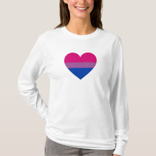 Bisexual Pride Heart T-shirt