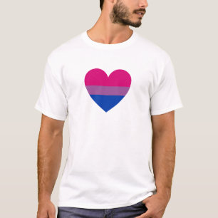 Bisexual Pride Heart T-shirt