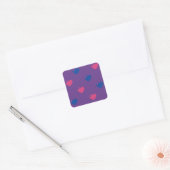 Bisexual Pride Hearts Stickers (Envelop)