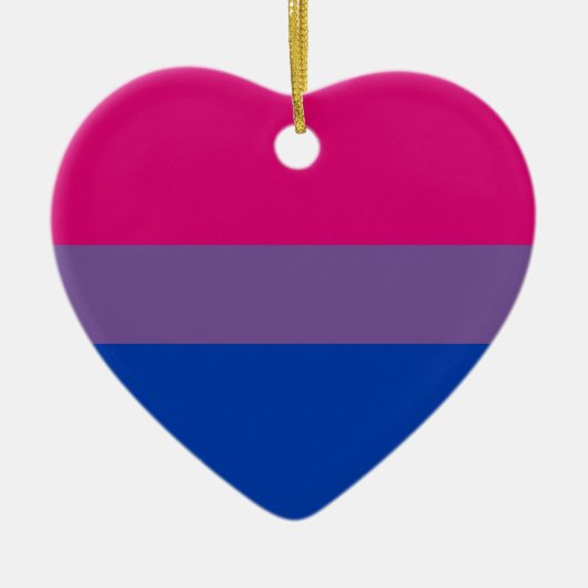 Bisexual Pride Keramisch Ornament (Voorkant)