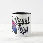 Bisexual Pride Level Up Tiger Paw Controller Mug (Centre)