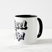 Bisexual Pride Level Up Tiger Paw Controller Mug (Devant droit)