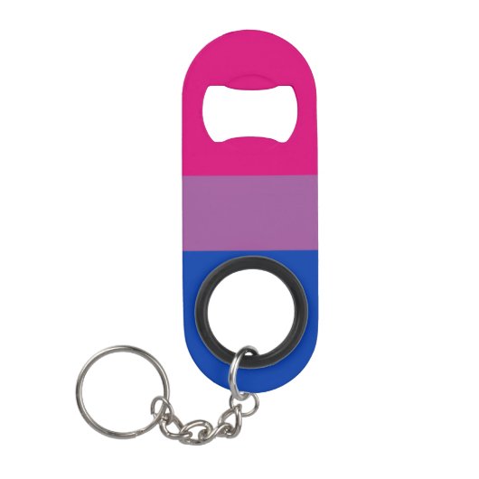 Bisexual Pride! Mini Flessenopener (Voorkant)