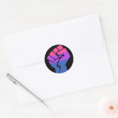 Bisexual Pride Ronde Sticker (Envelop)