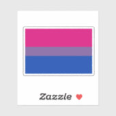 Bisexual Pride Sticker Drapeau (Feuille)