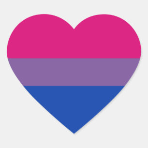 Bisexual Pride stickers - harten