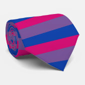 Bisexual pride stropdas - brede strepen (Opgerold)