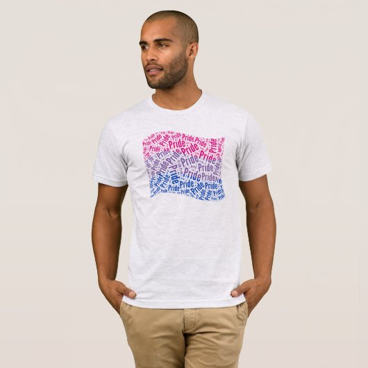 Bisexual Pride T-Shirt (Voorkant volledig)