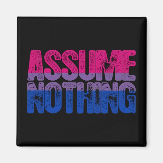 Bisexual Pride veronderstelt niets Magneet (Voorkant)