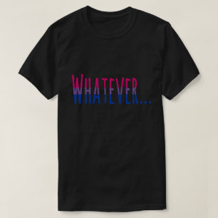 Bisexual Pride vlag kleuren "Wat" T-shirt
