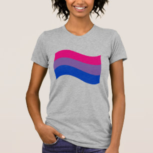 Bisexual Pride Wavy Flag T-shirt