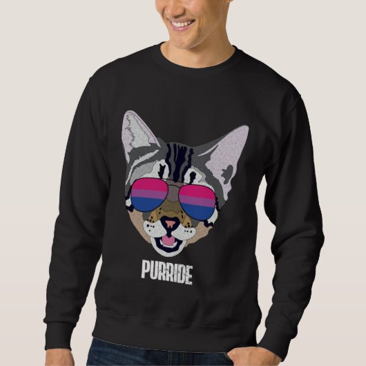 Bisexual Purride Bi Pride Cat Trui (Voorkant)