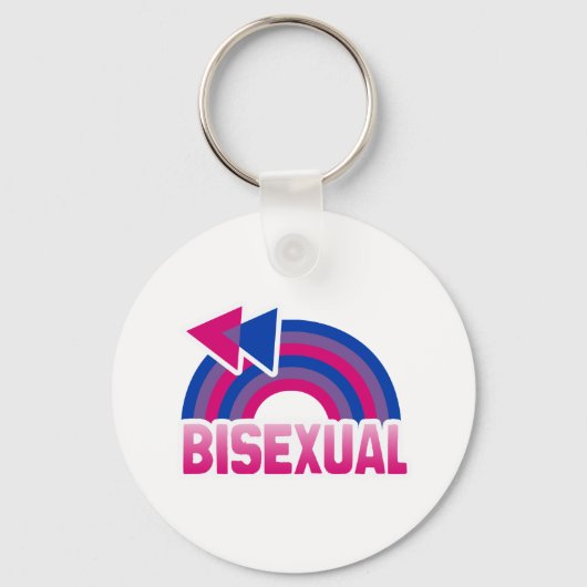 BISEXUAL RAINBOW-VLAG SLEUTELHANGER (Voorkant)