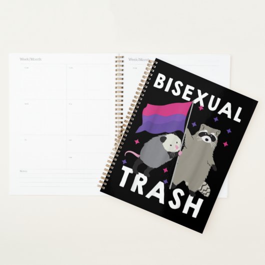 Bisexual Trash Gay Pride Rainbow LGBT Raccoon (Devant avec enveloppe)
