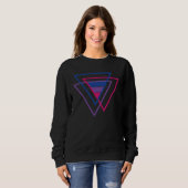 Bisexual Triangle Flag LGBTQ Pride Month Support Trui (Voorkant volledig)