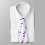 Bisexual Vrouw Pride Symbool Stropdas (Gebonden)