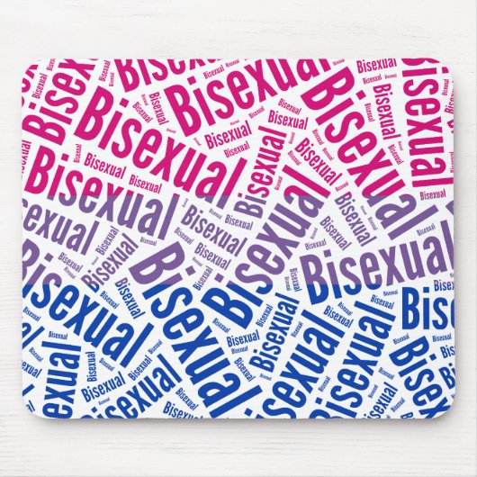 BISEXUAL WORD PATTERN FLAG -.png Muismat (Voorkant)