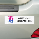 Bisexual Zicht Bumpersticker (Op auto)