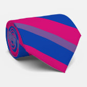 Bisexualité drapeau cravate rayée (Roulé)