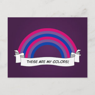Bisexualiteit Briefkaart van de regenboogpride