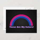 Bisexualiteit Briefkaart van de regenboogpride (Voorkant / Achterkant)