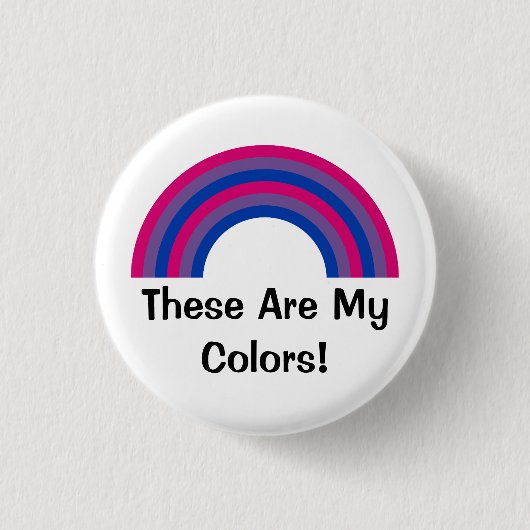 Bisexualiteit Button regenboogpride (Voorkant)
