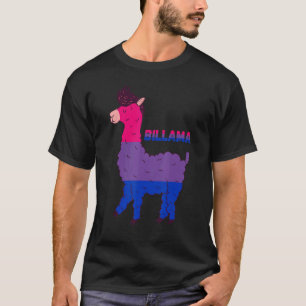 Bisexualiteit Llama Bisexual Flag Bi LGBTQ Bisexua T-shirt