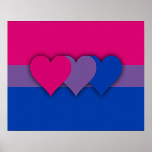 Bisexualiteitvlag Poster (Voorkant)