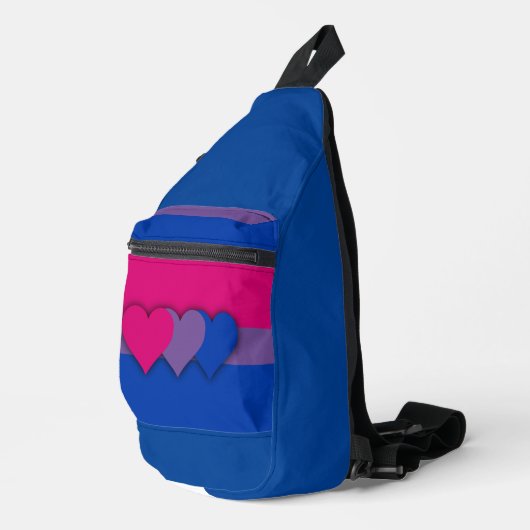 Bisexuality flag sling bag (Rechterhoek)