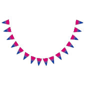 Bisexuality pride flag banner Bunting Flags (Alle)