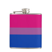 Bisexuality Pride flag Heupfles (Voorkant)