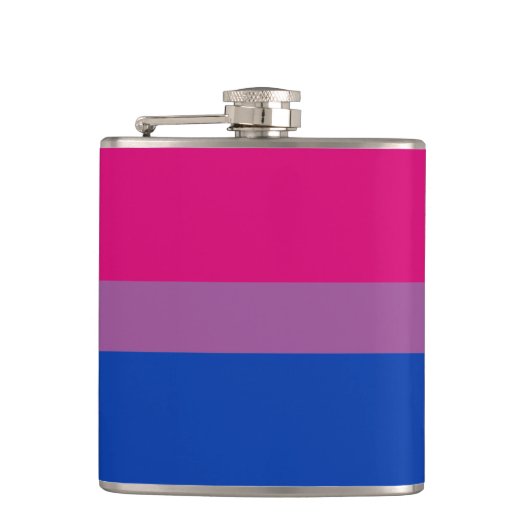 Bisexuality Pride flag Heupfles (Voorkant)