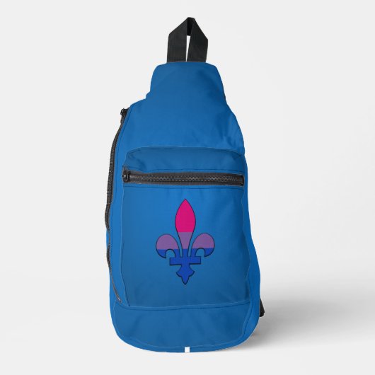 Bisexuality pride fleur-de-lis   sling bag (Voorkant)