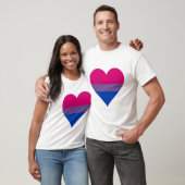 Bisexuality pride hart T-shirt (Unisex)