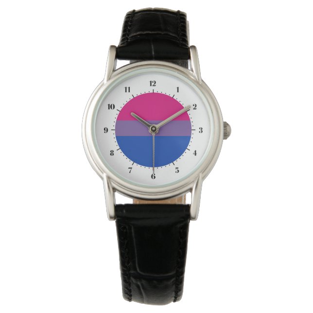 Bisexuality pride horloge (Voorkant)