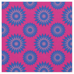 Bisexuality pride kleuren/roze bloempatroon stof