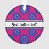 Bisexuality pride pink flower pattern (dos)