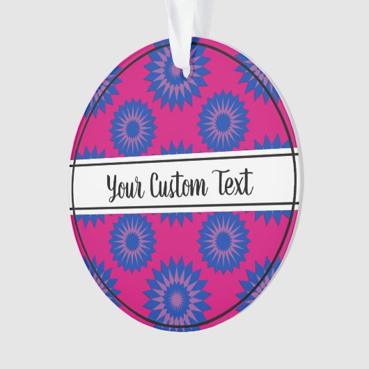 Bisexuality pride pink flower pattern (devant)
