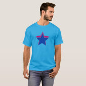 Bisexuality pride stars T-Shirt (Voorkant volledig)