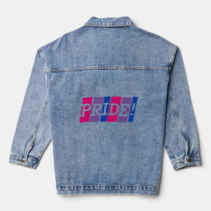 Bisexuality pride-tekstteken denim jacket