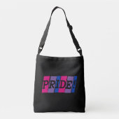 Bisexuality pride text sign crossbody bag tas (Achterkant)