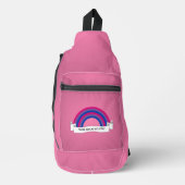 Bisexuality rainbow pride sling bag (Voorkant)