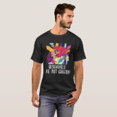 Bisexuals Are Not Greedy Rainbow Pride Bisexuality T-shirt (Voorkant volledig)