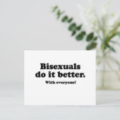 BISEXUALS DOEN HET BETER (MET IEDEREEN) BRIEFKAART (Staand voorkant)